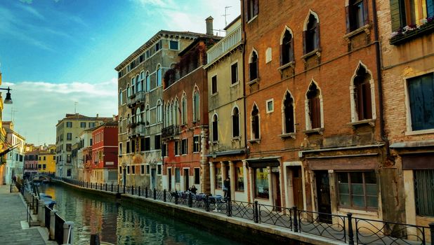 VENICE,ITALY 26 FEBRUARY 2020: Street of Venice