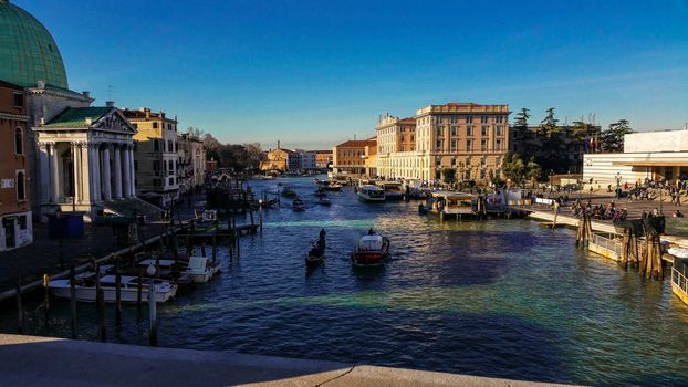 VENICE,ITALY 26 FEBRUARY 2020: Cityscape of Venice