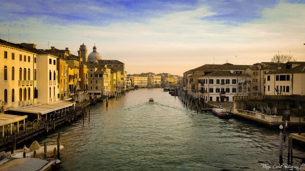 VENICE,ITALY 26 FEBRUARY 2020: Cityscape of Venice