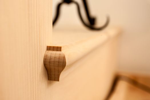 wood work in siwss mountain home, Closeup of detail