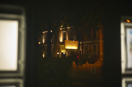 NICE, FRANCE 26 FEBRUARY 2020: Buildings on the streets of Nice in France