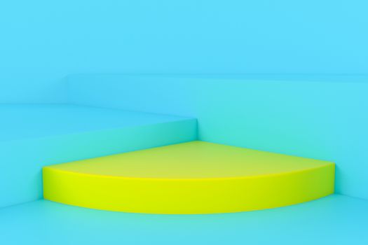 3d render, abstract geometric background, cylinder podium, minimalistic primitive shapes, modern mock up, blank template, empty showcase, shop display