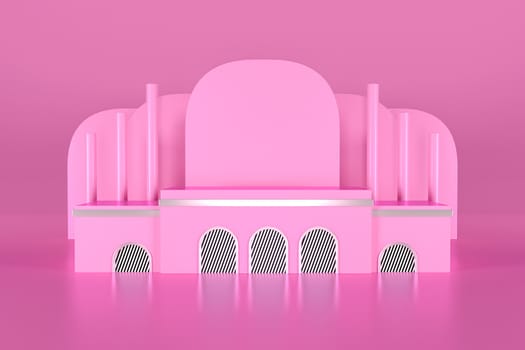 3d render, abstract geometric background, cylinder podium, minimalistic primitive shapes, modern mock up, blank template, empty showcase, shop display