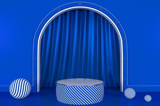 3d render, abstract geometric background, cylinder podium, minimalistic primitive shapes, modern mock up, blank template, empty showcase, shop display