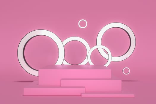 3d render, abstract geometric background, cylinder podium, minimalistic primitive shapes, modern mock up, blank template, empty showcase, shop display