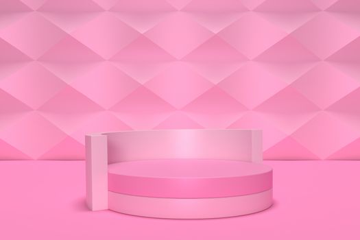 3d render, abstract geometric background, cylinder podium, minimalistic primitive shapes, modern mock up, blank template, empty showcase, shop display