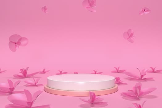 3d render, abstract geometric background, cylinder podium, minimalistic primitive shapes, modern mock up, blank template, empty showcase, shop display