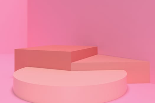 3d render, abstract geometric background, cylinder podium, minimalistic primitive shapes, modern mock up, blank template, empty showcase, shop display