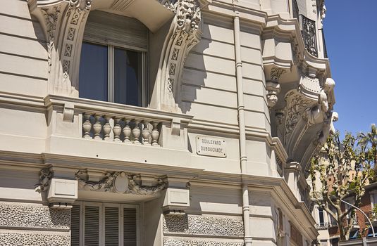 NICE, FRANCE 26 FEBRUARY 2020: Buildings on the streets of Nice in France