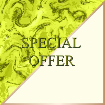 Chartreuse abstract Marble effect painting. Mixed colour paints. For wallpaper, business cards, poster, flyer, banner, invitation, website, print. Vector Illustration.