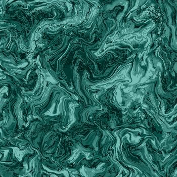 Malachite green Abstract trendy background. Marble effect painting. Mixed colour paints. For wallpaper, business cards, poster, flyer, banner, invitation, website, print. Vector Illustration.