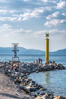 Kusadasi, Turkey – 07.18.2019.   Embankment of the resort town of Kusadasi in Turkey on a sunny summer day