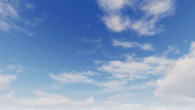 Cloudy blue sky abstract background, blue sky background with tiny clouds, 3d rendering

