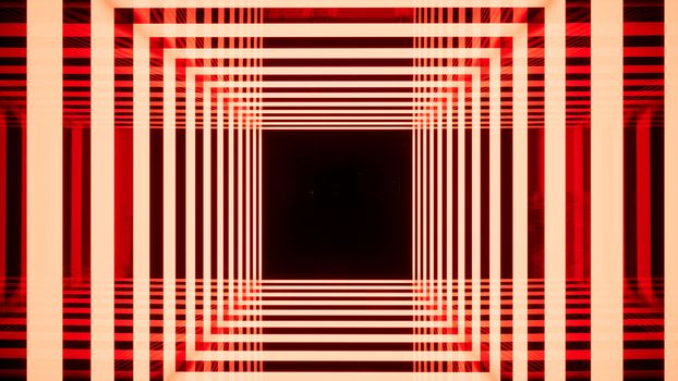 abstract square background, red and white, 3d render
