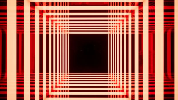 abstract square background, red and white, 3d render