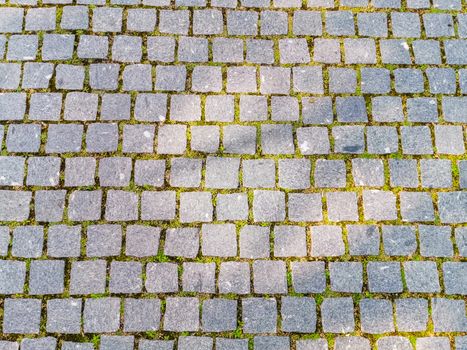 Classical cobblestone pattern, street work, outdoor architecture background