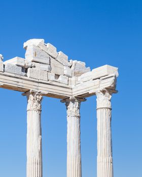 The Temple of Apollo is located in the ancient Greek city of Side in southern Turkey.