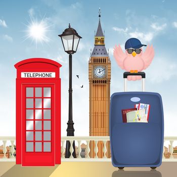 illustration of journey to London