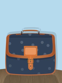 illustration of school bag