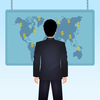 illustration of businessman