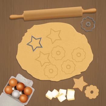 illustration of shortbread biscuits