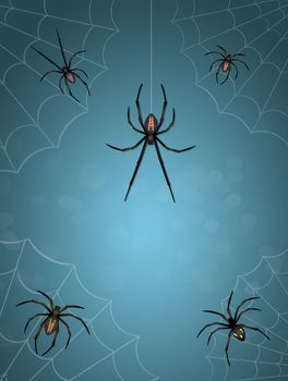 illustration of spiders