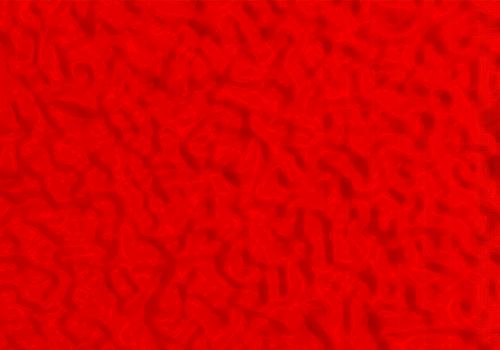 3D render abstract background. Red liquid texture. Wave or curved surface.