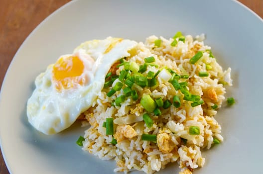 Chinese fried rice with egg