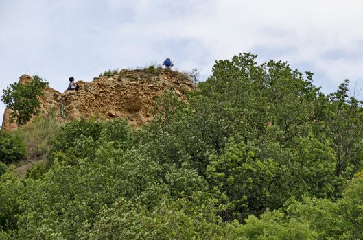 Amazing general view with the rock formations Stob pyramids, west share of Rila mountain, Kyustendil region, Bulgaria, Europe