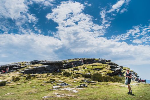 The Rhune mountain in the Pyrenees-Atlantique in France