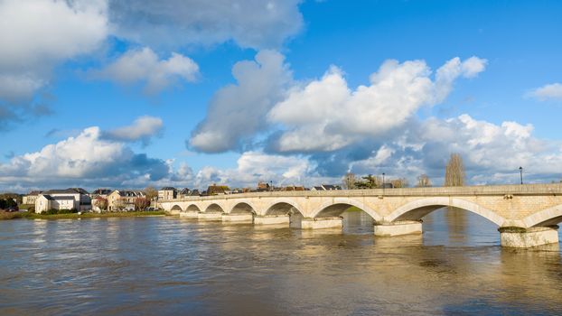 Pont du Maréchal Leclerc over the Loire River in Amboise, France