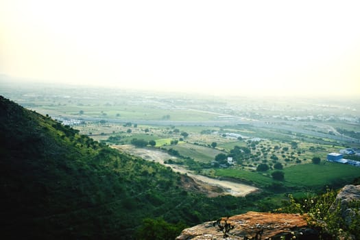 Landscape of Hill and Sky