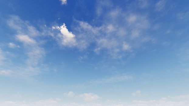 Cloudy blue sky abstract background, blue sky background with tiny clouds, 3d rendering

