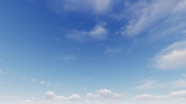 Cloudy blue sky abstract background, blue sky background with tiny clouds, 3d rendering

