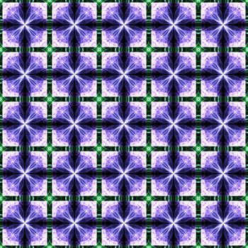 Drawing of Fractal seamless pattern in violet colors