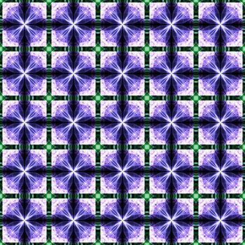 Drawing of Fractal seamless pattern in violet colors