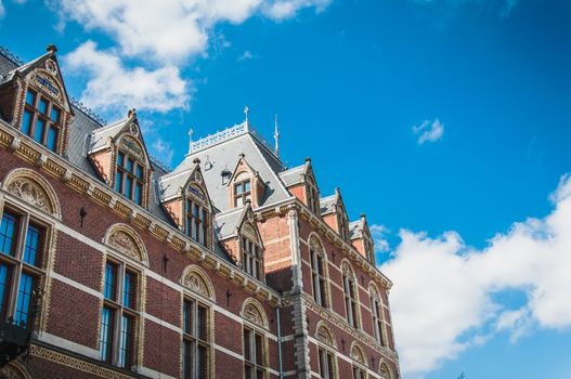 The Rijkmuseum and its gardens and its surroundings in Amsterdam in the Netherlands