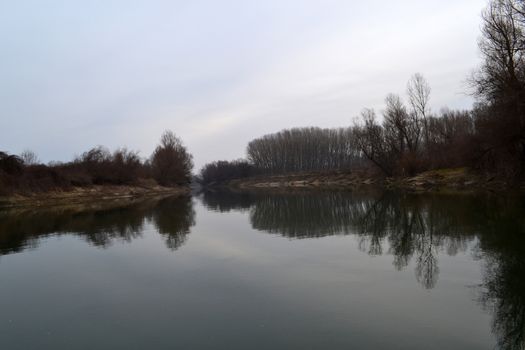 The banks of the Jianu arm covered by trees and plants in the winter season. Here in the local area of ​​the Jianu arm meadow (secondary arm of the Danube river, length, about 3.5 km) we find meadow forests and plants specific to meadow vegetation.
Travel to these natural, wild and picturesque places