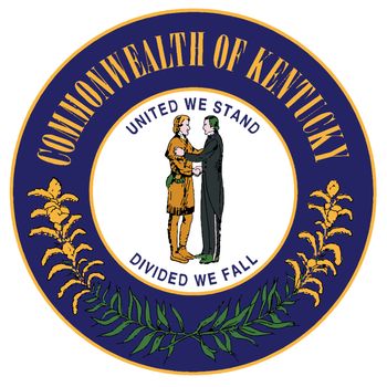 The State Seal of Kentucky on a white background