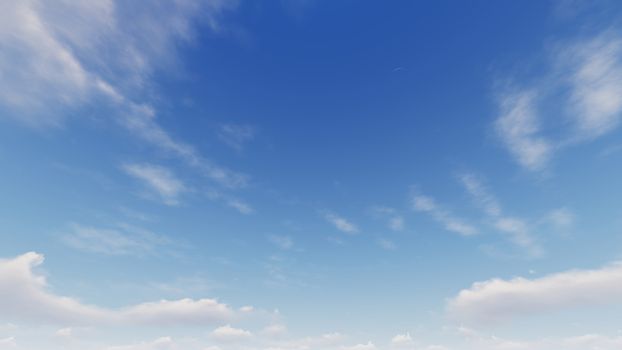 Cloudy blue sky abstract background, blue sky background with tiny clouds, 3d rendering

