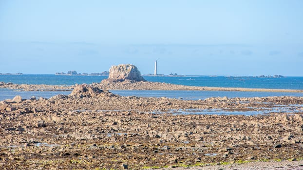 Breton stones and landscapes, Brittany coast, France