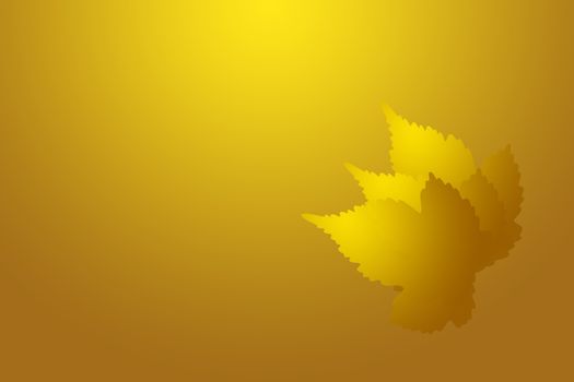 abstract autumn leafs an orange and brown background down in left corner.