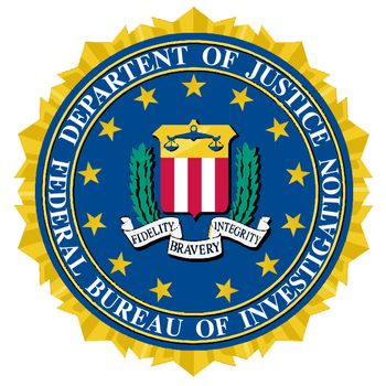 The seal of the Federal Bureau of Information over a white background