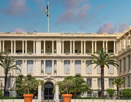 Old and ornate government building in Nice, France