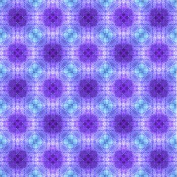 Drawing of Fractal seamless pattern in violet colors