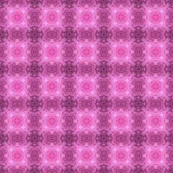 Drawing of Fractal seamless pattern in pink colors