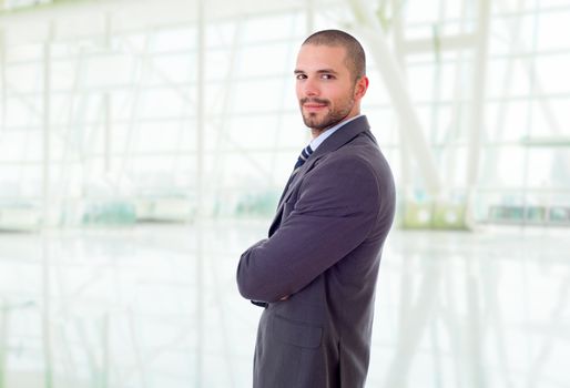 happy business man portrait at the office