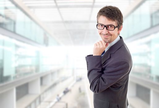 happy business man portrait at the office