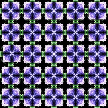 Drawing of Fractal seamless pattern in violet colors