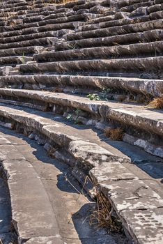 Ancient Greek city Miletus on the western coast of Anatolia, Turkey, on a sunny summer day